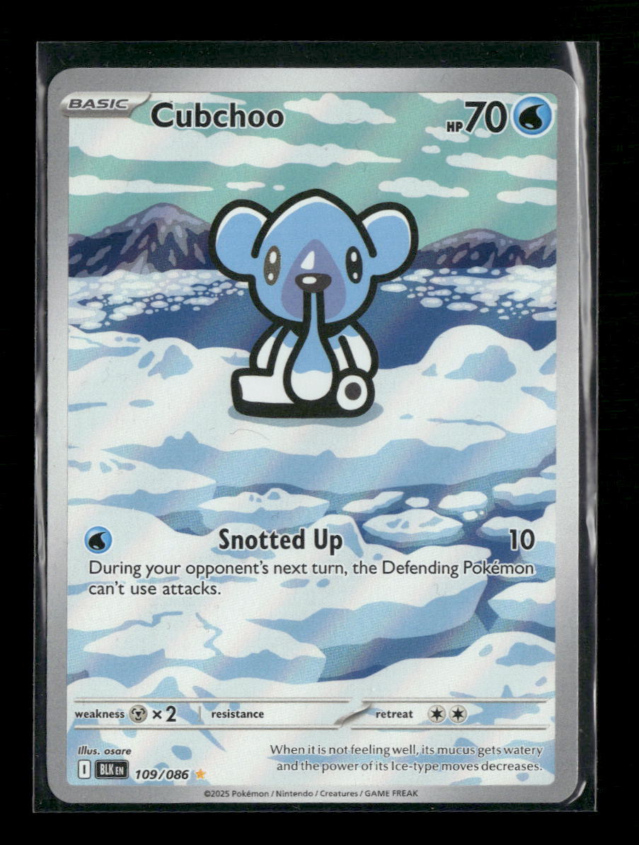SV: Black Bolt Cubchoo #109/086