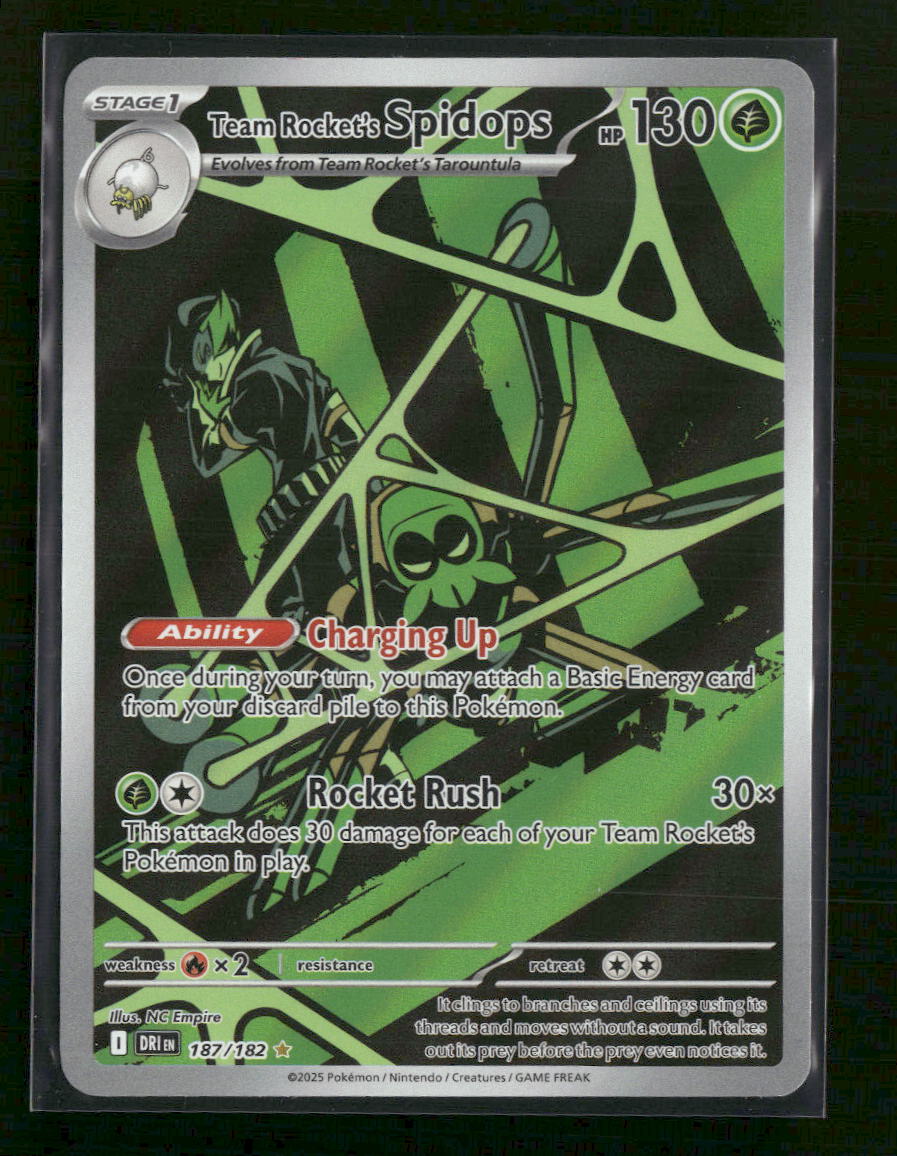 SV10: Destined Rivals Team Rocket's Spidops #187/182