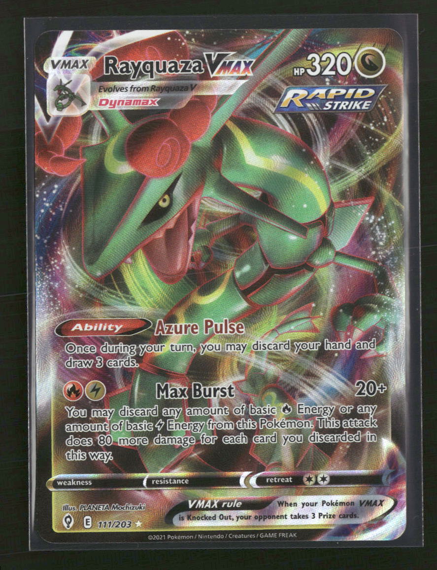 SWSH07: Evolving Skies Rayquaza VMAX #111/203