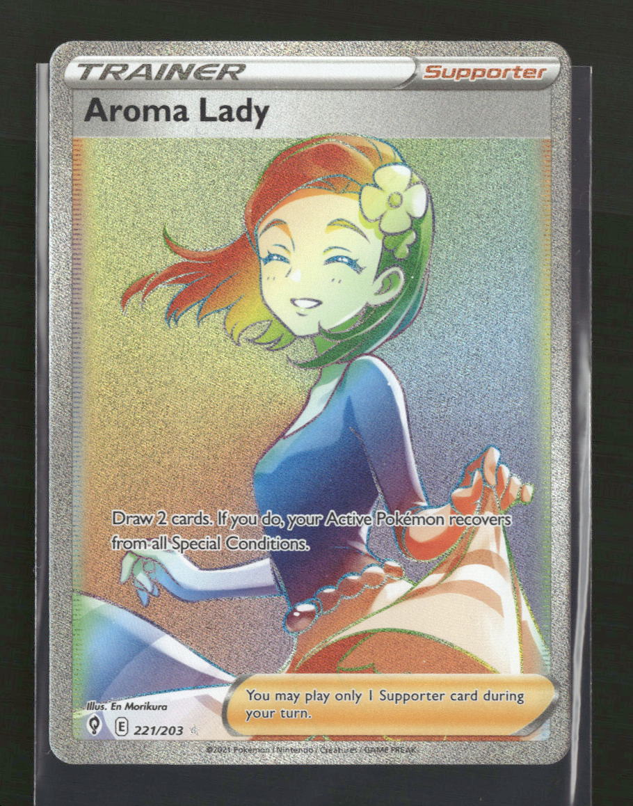 SWSH07: Evolving Skies Aroma Lady (Secret) #221/203