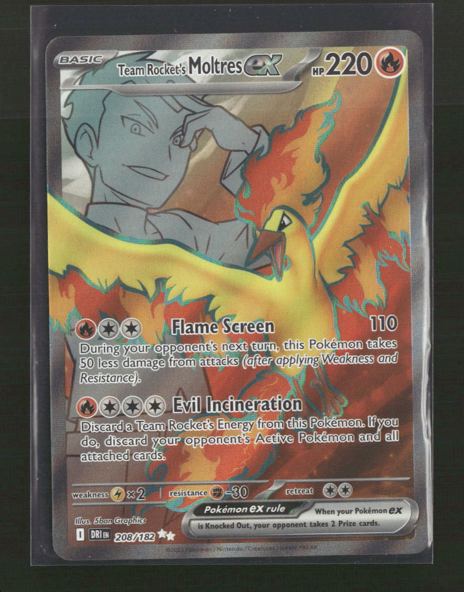 SV10: Destined Rivals Team Rocket's Moltres ex #208/182