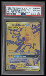 2021 Pokemon Sm BSP Pr-P&Z Gx Premium Coll. Fa/Pikachu & Zkrm. Gx 10 PSA #SM248