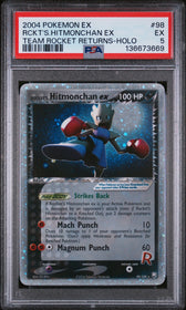 2004 Pokemon Ex Team Rocket Returns-Holo Rckt'S.Hitmonchan Ex 5 PSA #98