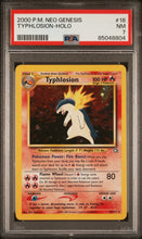 2000 Pokemon Neo Genesis Typhlosion-Holo 7 PSA #18