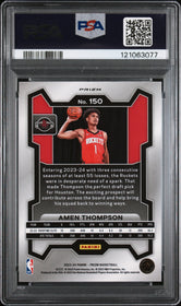 2023 Panini Prizm Silver Prizm Amen Thompson 9 PSA #150