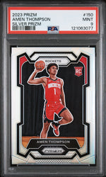 2023 Panini Prizm Silver Prizm Amen Thompson 9 PSA #150