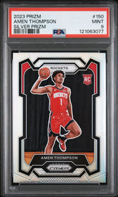 2023 Panini Prizm Silver Prizm Amen Thompson 9 PSA #150
