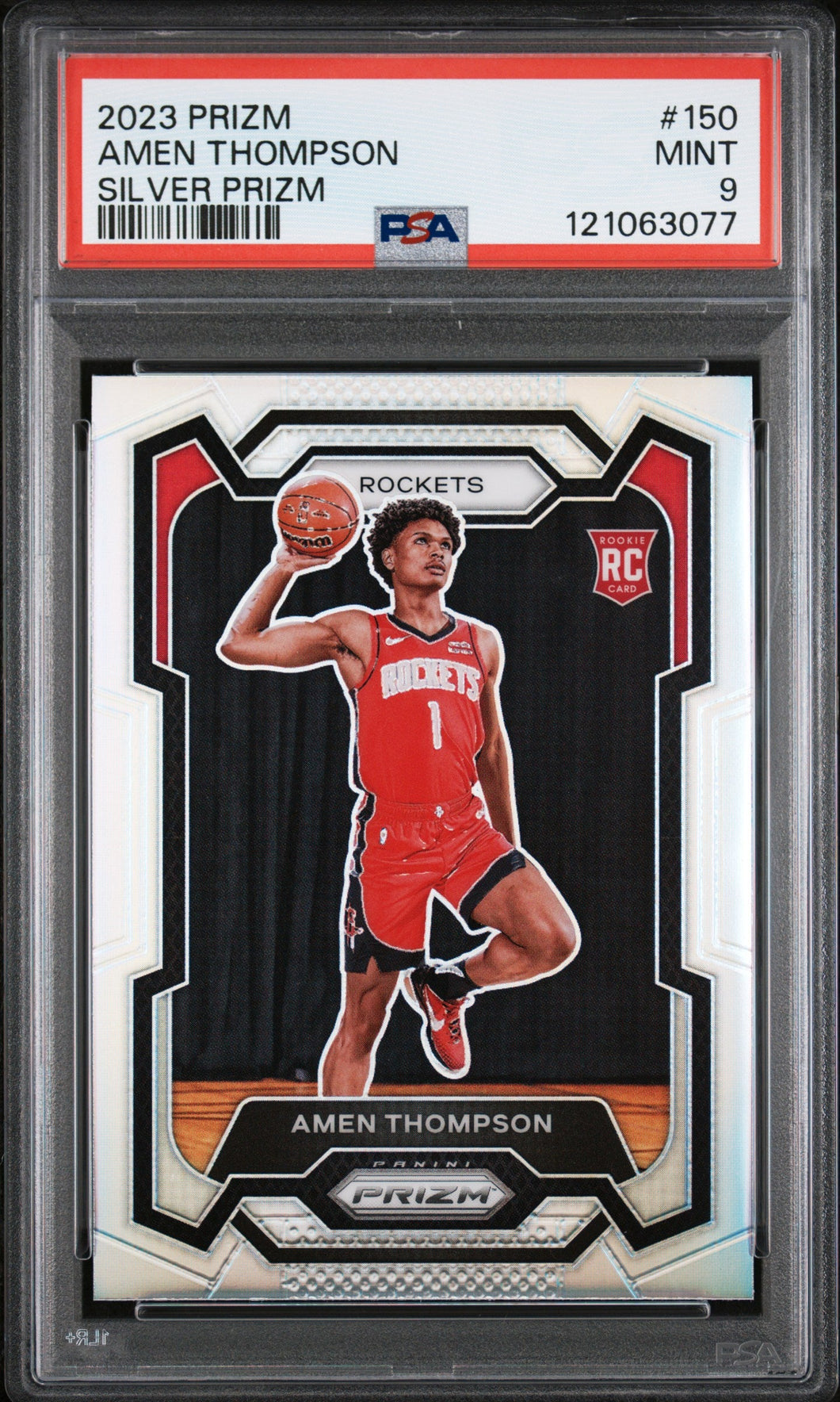 2023 Panini Prizm Silver Prizm Amen Thompson 9 PSA #150