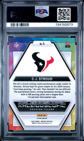 2024 Panini Mosaic Kaleidoscopic Cj Stroud 9 PSA #5