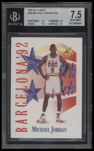 1991-92 SkyBox Michael Jordan USA 7.5 BGS #534