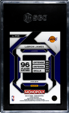 2023-24 Panini Prizm Monopoly All-Star Silver Prizm Lebron James 9.5 SGC #PS9