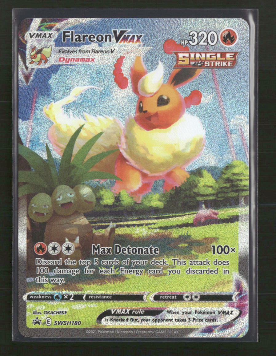 SWSH: Sword & Shield Promo Cards Flareon VMAX #SWSH180