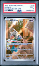 2024 Pokemon Svp En-Sv Black Star Promo Paldean Fates Etb Mimikyu 9 PSA #075