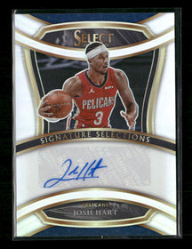 2020-21 Panini Select Signature Selections Josh Hart Silver Auto #SIS-JHA