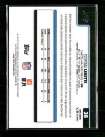 2025 Topps Chrome Football Leather Orange Xavier Legette #/25 #38