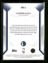 2025-26 Topps Topps Collector Kit Cooper Flagg Holo Foil #NBA-6