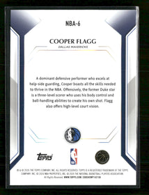 2025-26 Topps Topps Collector Kit Cooper Flagg Holo Foil #NBA-6
