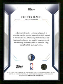 2025-26 Topps Topps Collector Kit Cooper Flagg Holo Foil #NBA-6