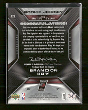 2006-07 SPx Rookie Jersey Autographs /299 Brandon Roy Auto #126