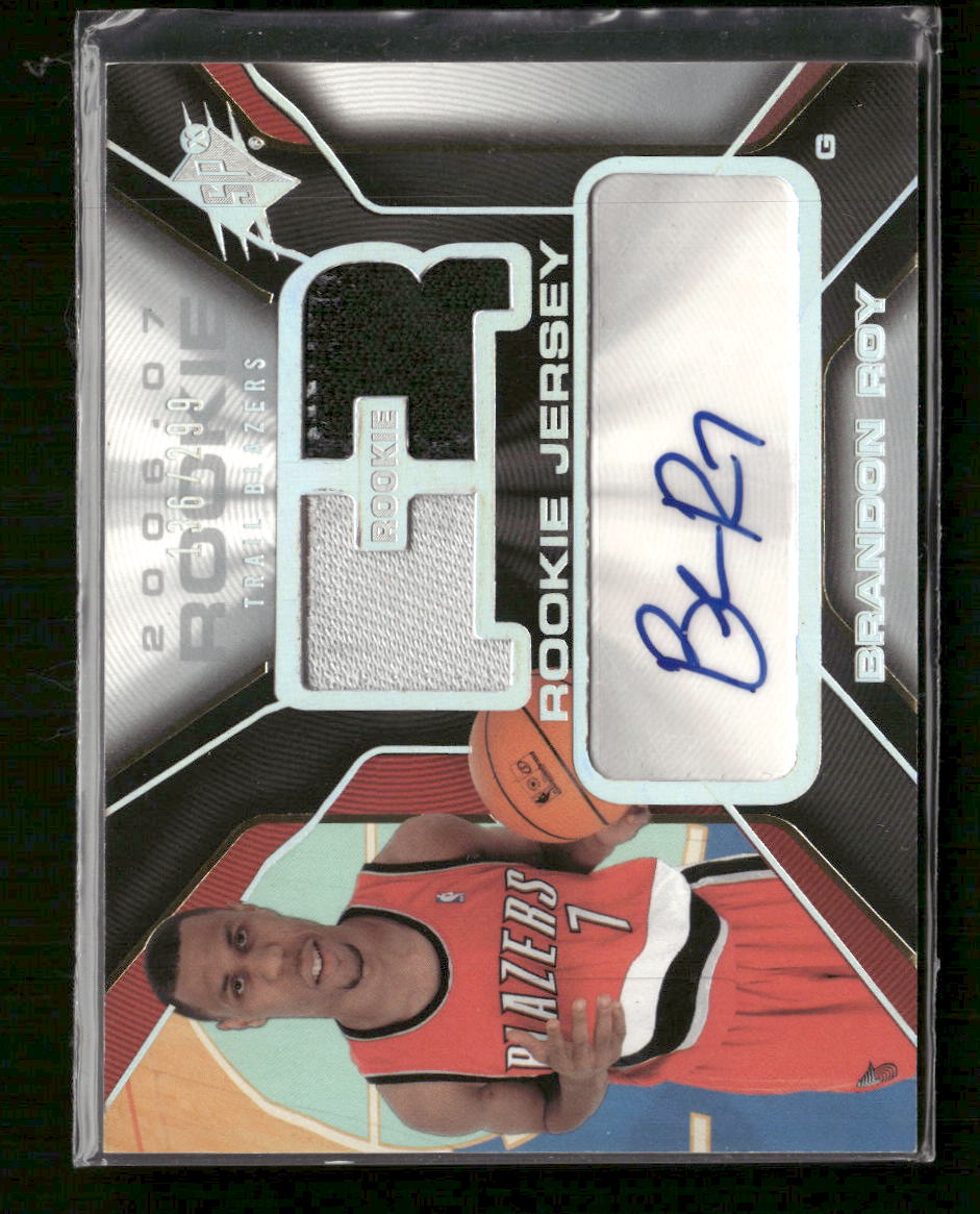 2006-07 SPx Rookie Jersey Autographs /299 Brandon Roy Auto #126