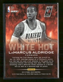 2013-14 Panini Select White Hot Prizms LaMarcus Aldridge #/25 #37