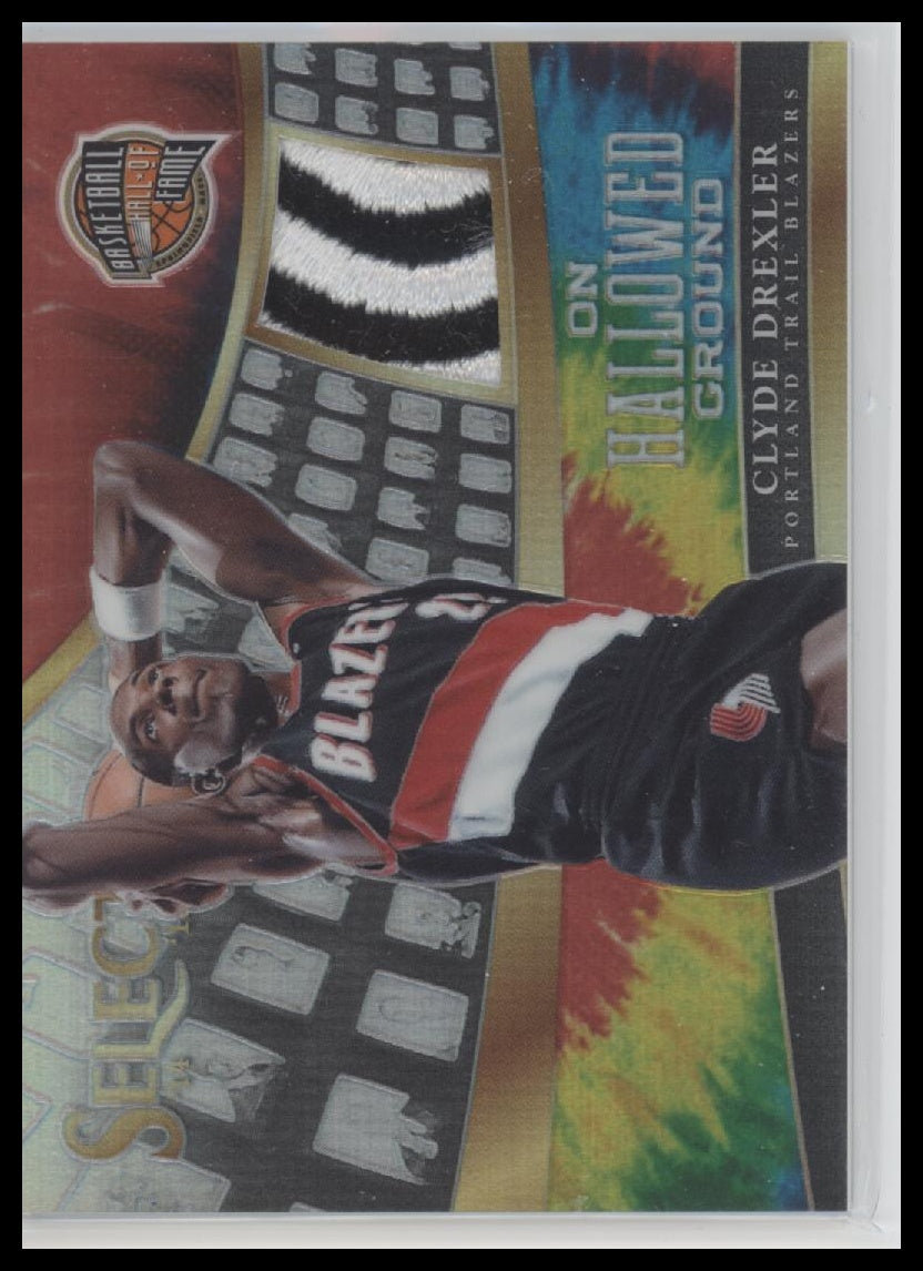 2014/15 Panini Select On Hallowed Ground Patch Clyde Drexler Tie-Dye   #/25 #8