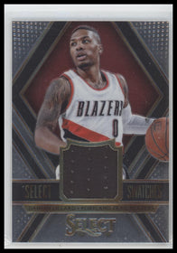 2014-15 Panini Select Swatches Damian Lillard #/75 #52