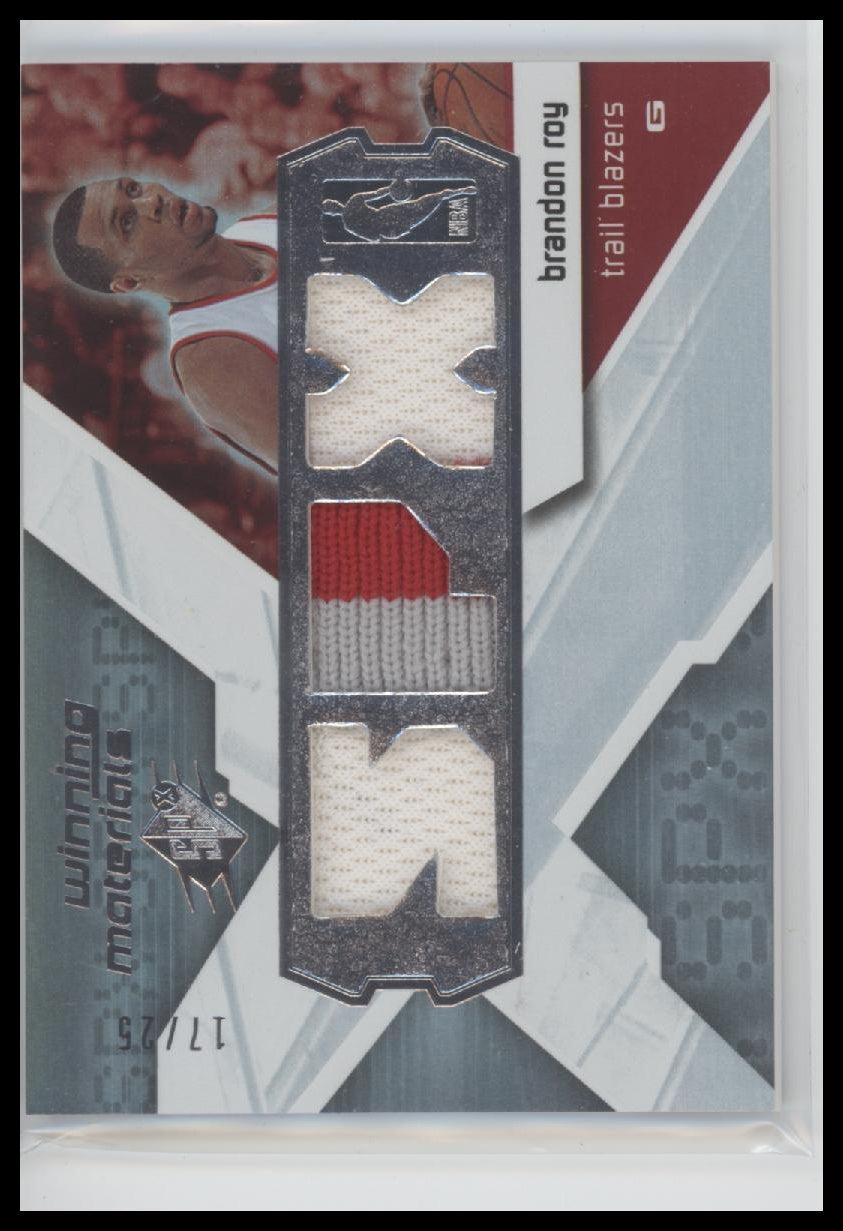 2008-09 SPx Winning Materials Patches Brandon Roy #/25 #SPX-BR