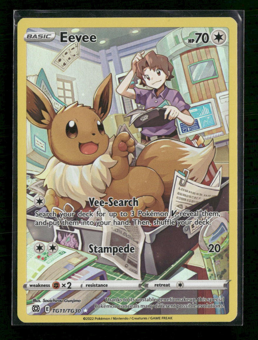 SWSH09: Brilliant Stars Trainer Gallery Eevee #TG11/TG30