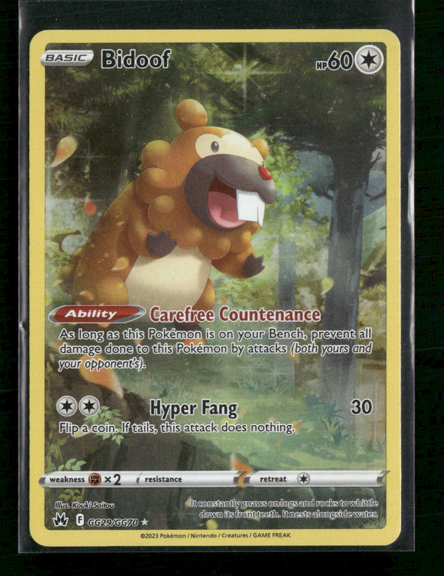 SWSH: Crown Zenith: Galarian Gallery Bidoof #GG29/GG70
