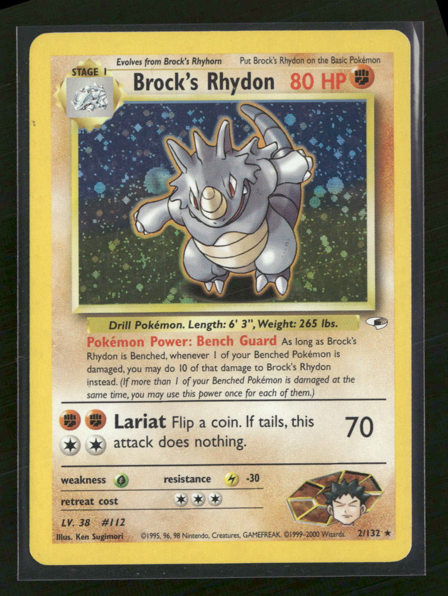 Gym Heroes Brock's Rhydon #002/132