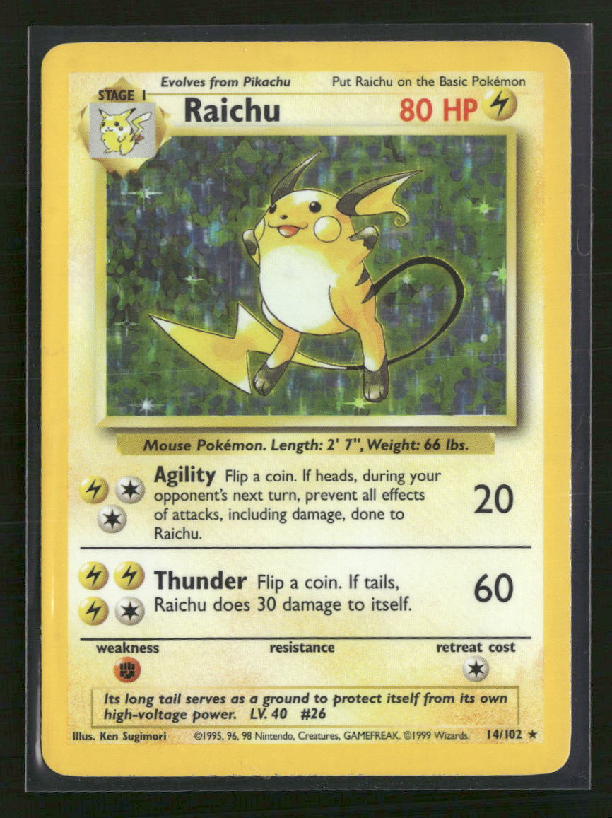 Base Set Raichu #014/102