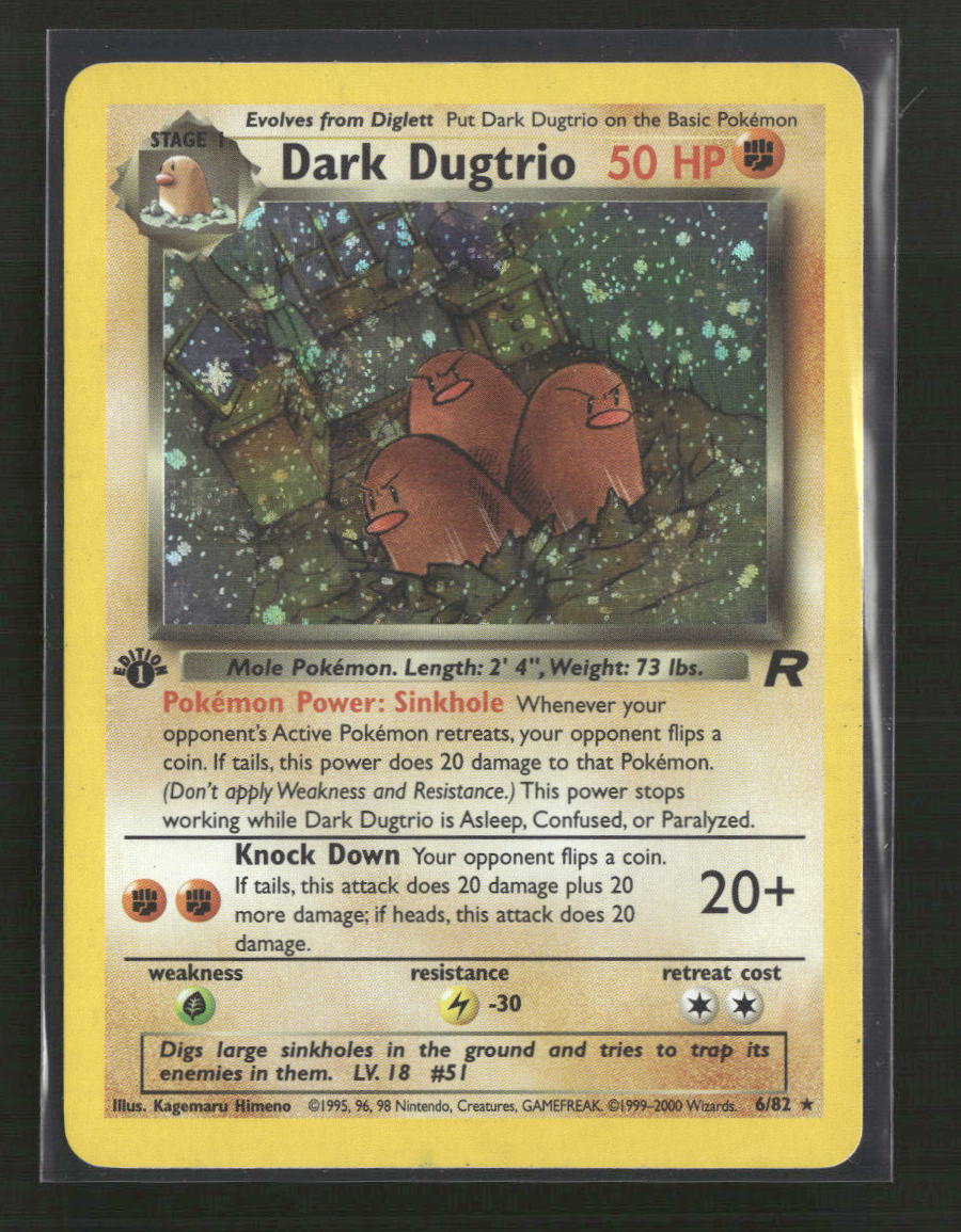 Team Rocket Dark Dugtrio (6) #06/82