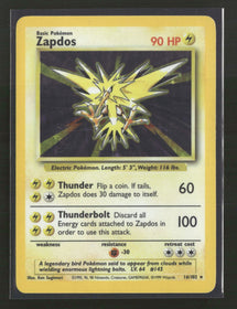 Base Set Zapdos #016/102 *Damaged