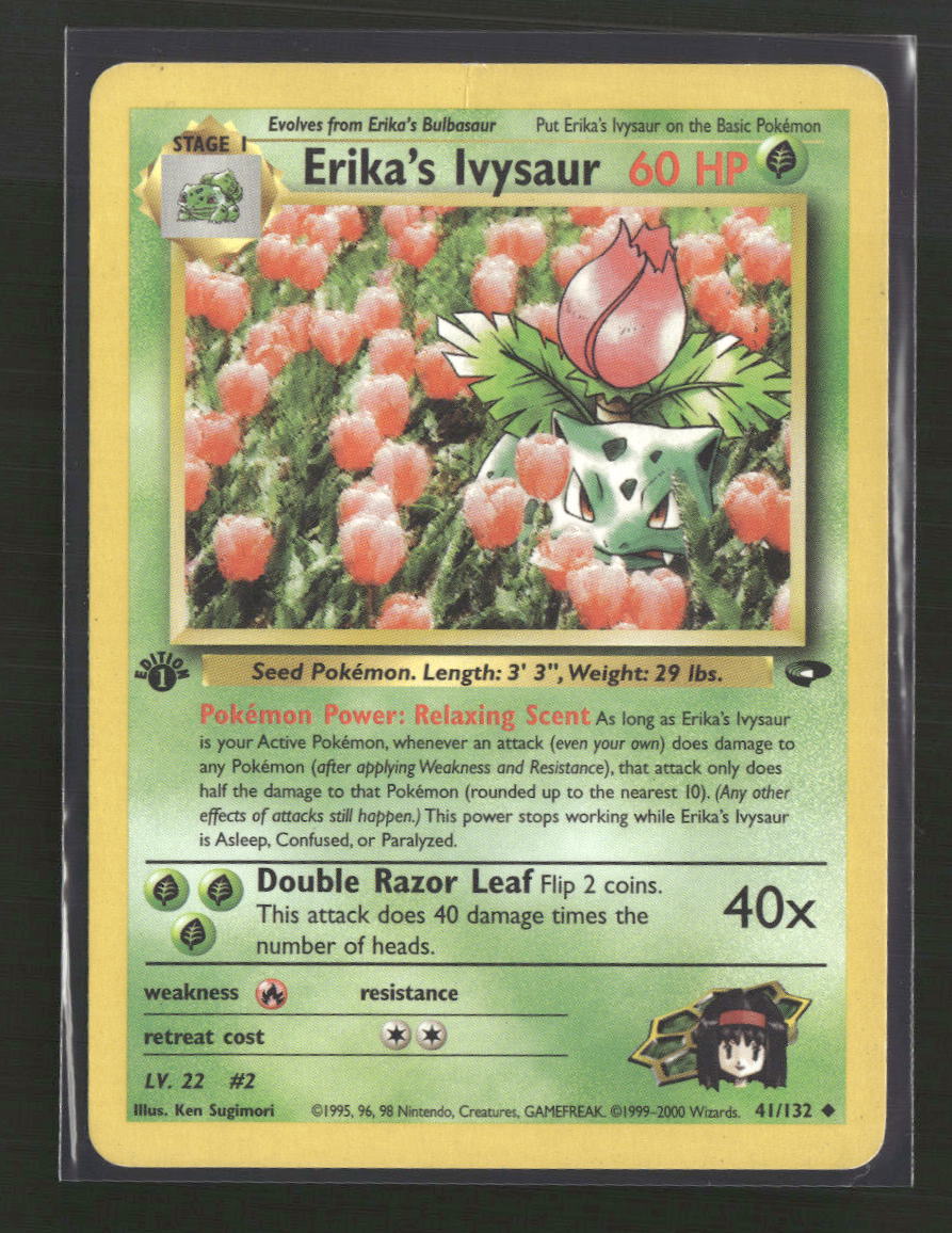 Gym Challenge Erika's Ivysaur #041/132 Damaged