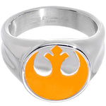 Licensed Steel Star Wars Rebel Alliance Symbol Ring