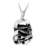 Licensed Steel Star Wars 3D Stormtrooper Pendant Necklace
