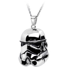 Licensed Steel Star Wars 3D Stormtrooper Pendant Necklace