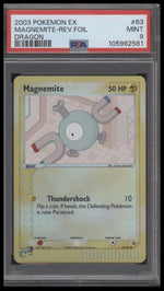 2003 Pokemon Ex Dragon Dragon Magnemite-Rev.Foil 9 PSA #63