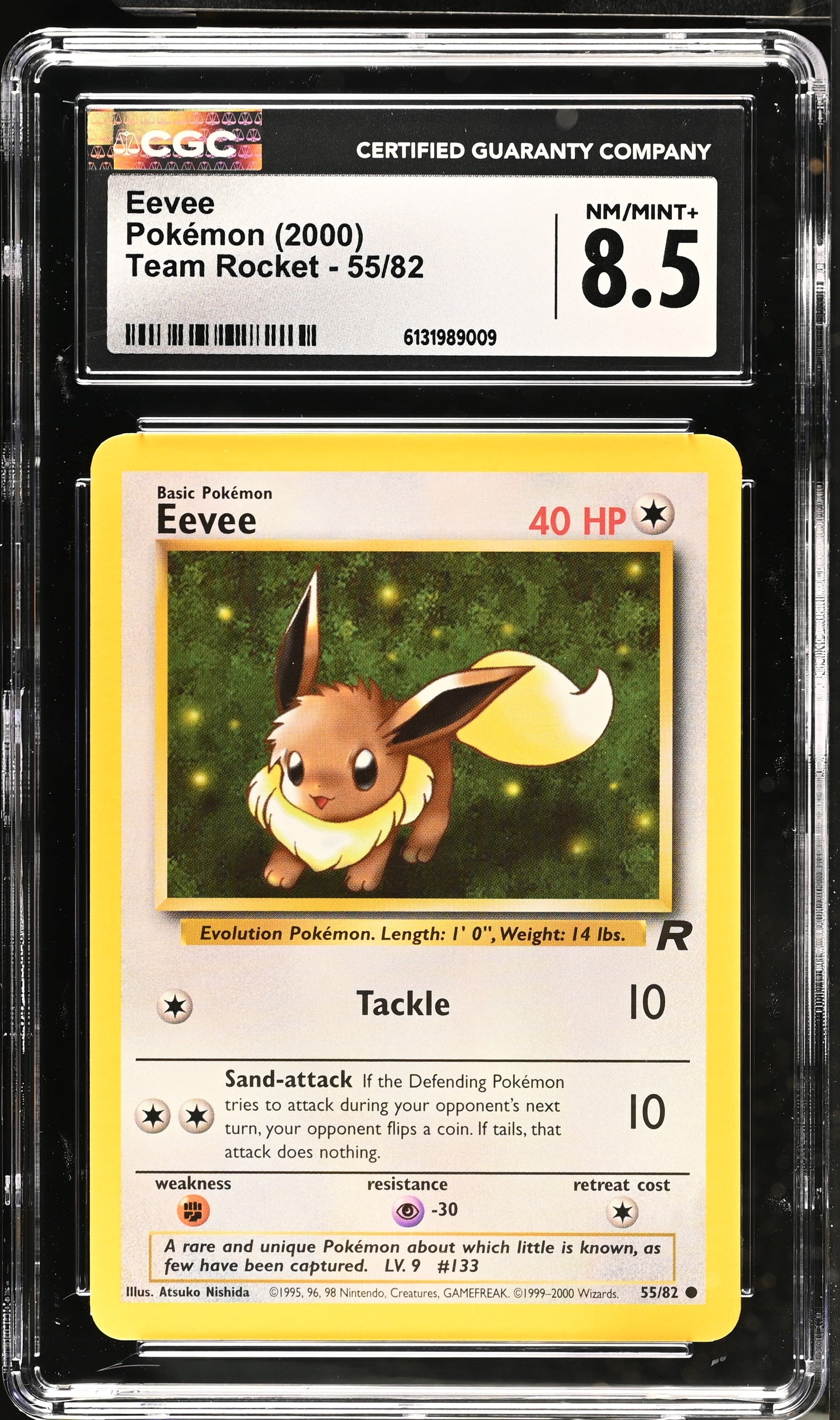 2000 Team Rocket Eevee 8.5 CGC #55/82