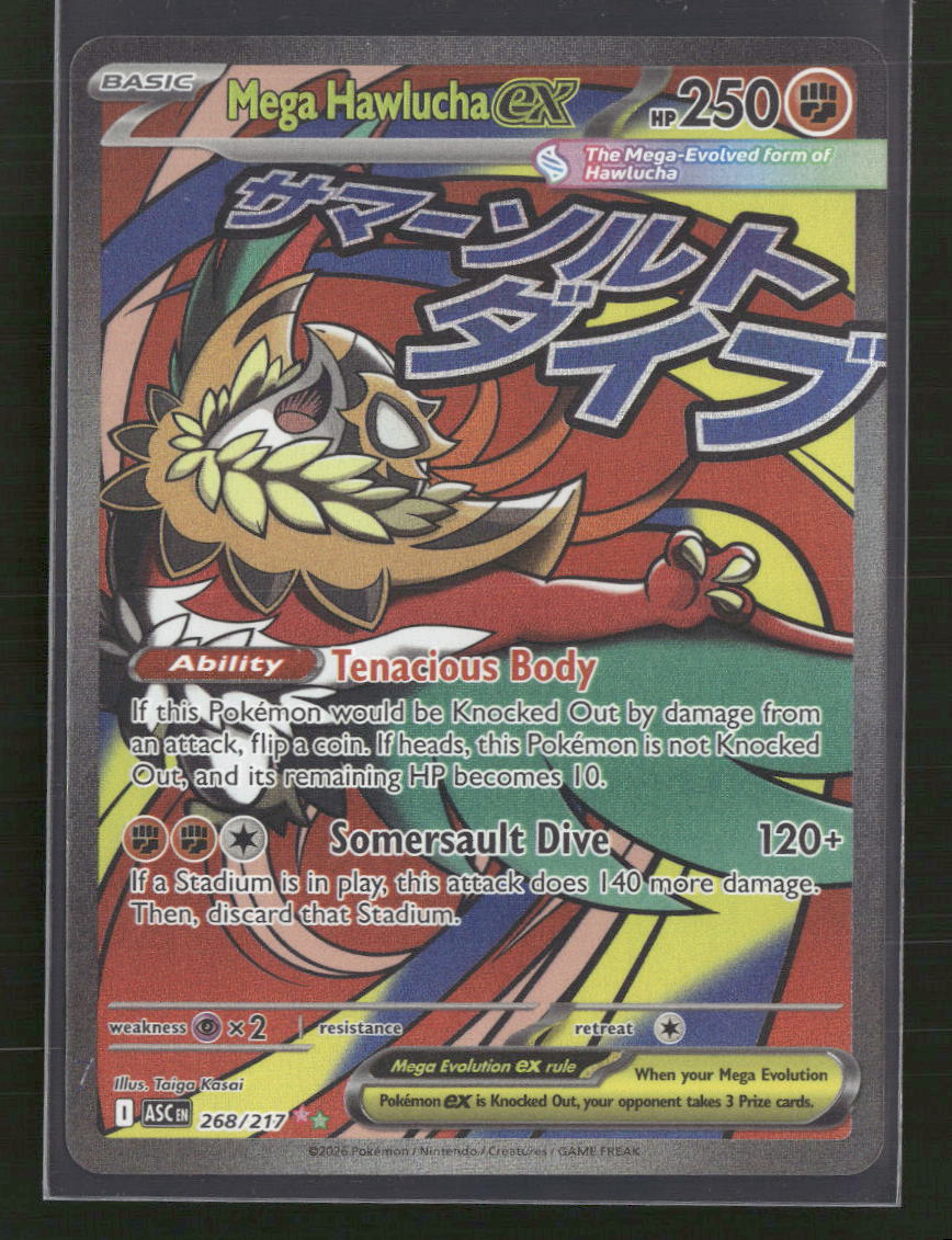 ME: Ascended Heroes Mega Hawlucha ex #268/217