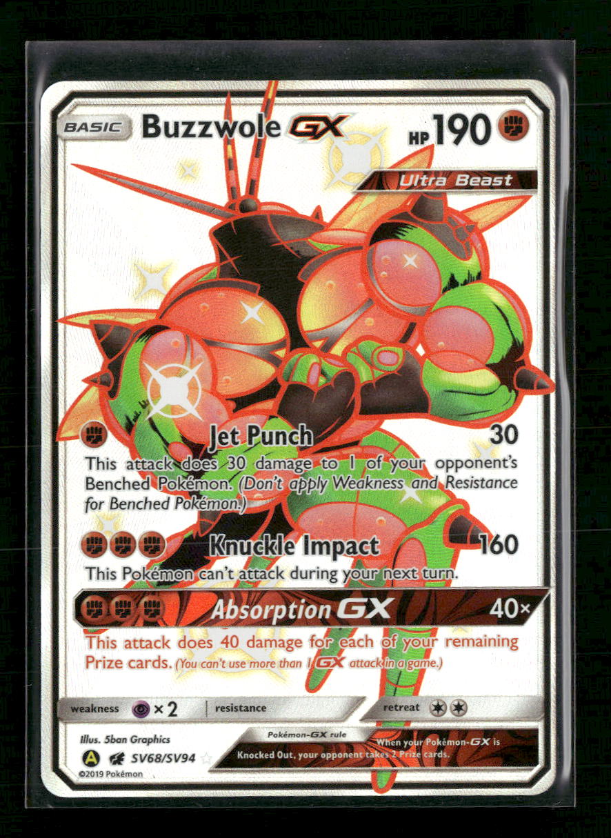 Hidden Fates: Shiny Vault Buzzwole GX #SV68/SV94