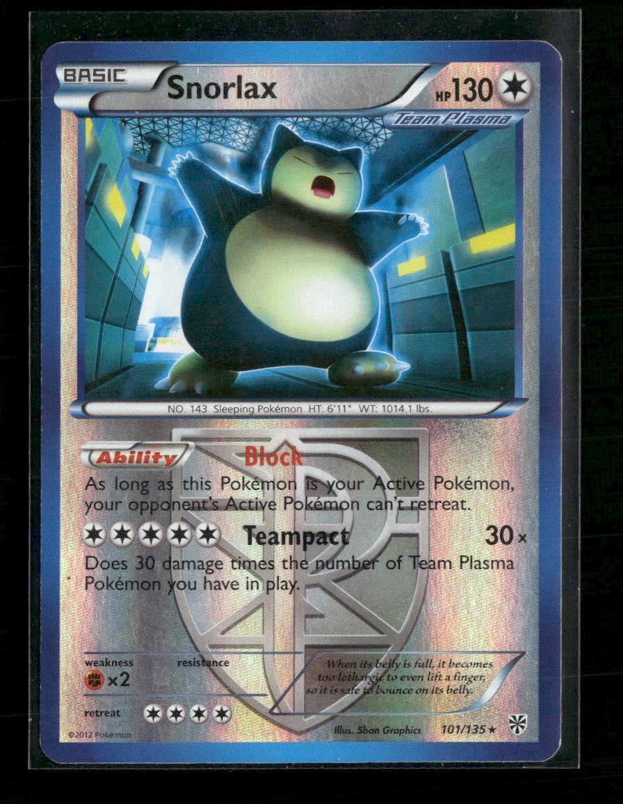 Plasma Storm Snorlax (Team Plasma) #101/135
