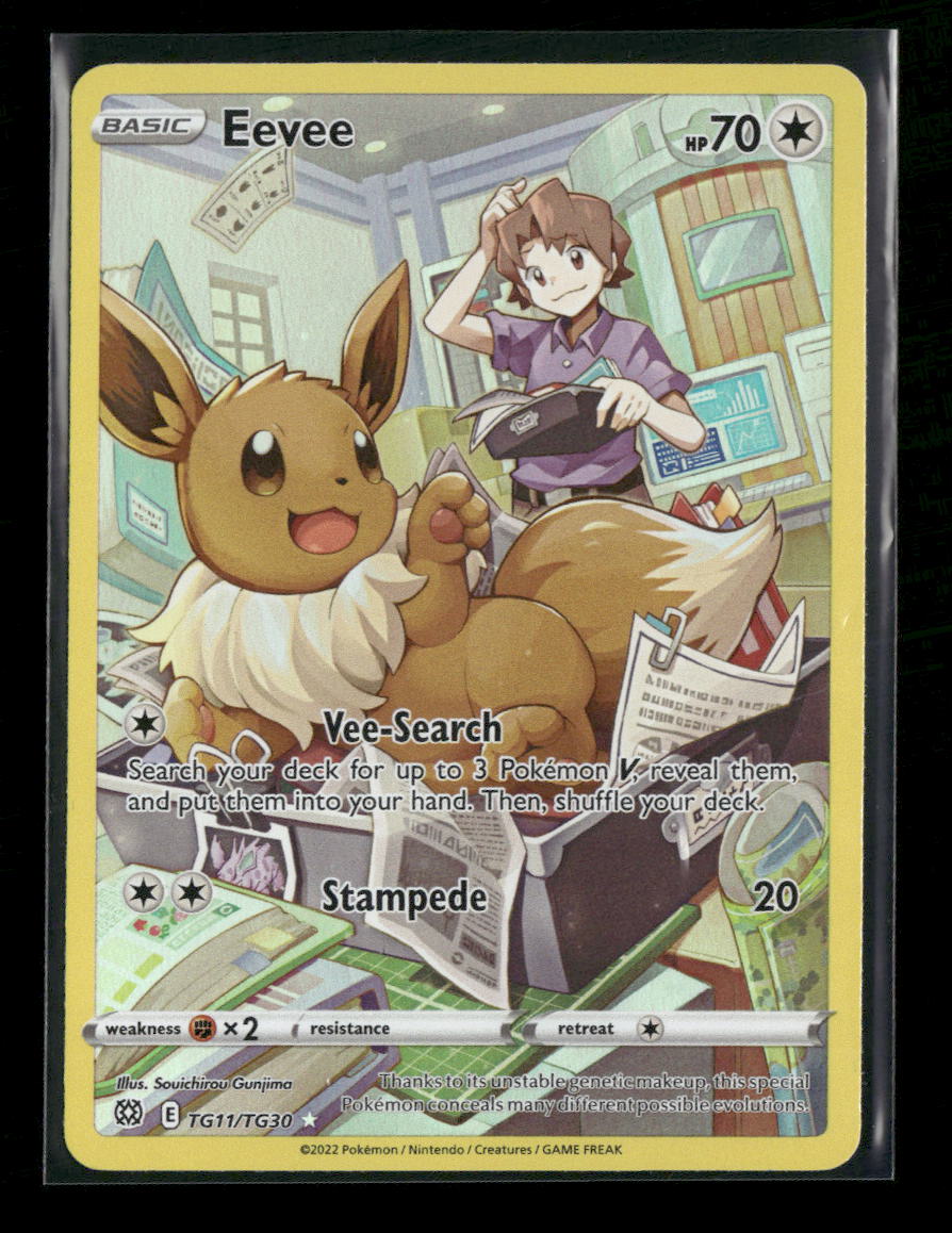 SWSH09: Brilliant Stars Trainer Gallery Eevee #TG11/TG30