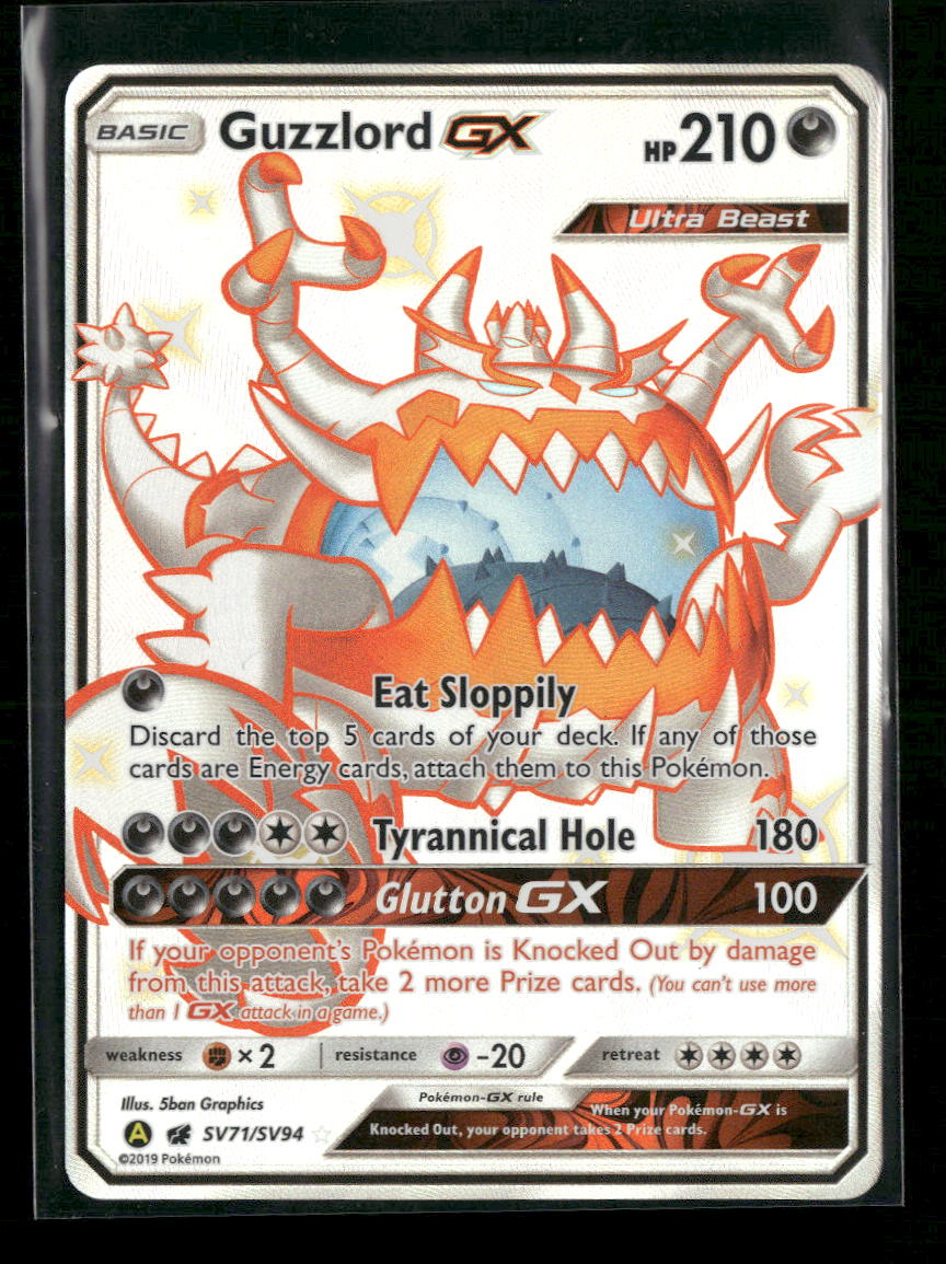 Hidden Fates: Shiny Vault Guzzlord GX #SV71/SV94