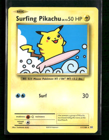 XY - Evolutions Surfing Pikachu #111/108