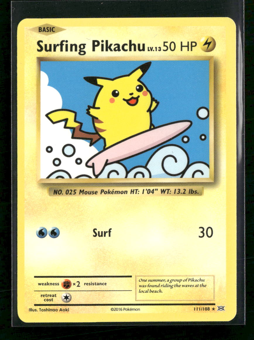XY - Evolutions Surfing Pikachu #111/108