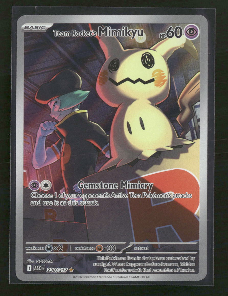 ME: Ascended Heroes Team Rocket's Mimikyu #238/217