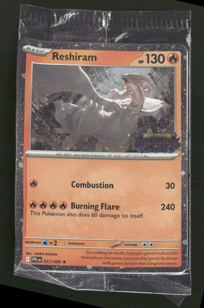 Miscellaneous Cards & Products Reshiram (Phantasmal Flames Stamped) #017/094