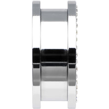 7/8 Stainless Steel Clear Gem Anchor Tunnel Plug